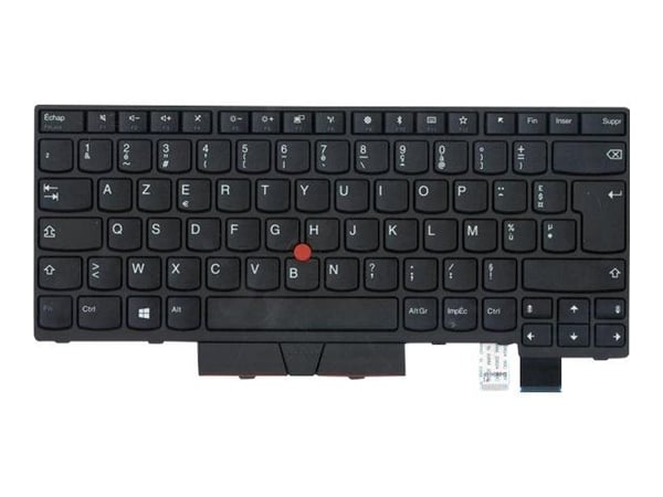 Lite-On - Erstatningstastatur for bærbar PC - med Trackpoint - AZERTY - Fransk - FRU - for ThinkPad T480 20L5, 20L6