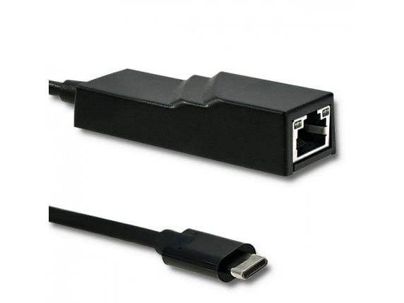Qoltec - Nettverksadapter - USB-C 3.1 - Gigabit Ethernet x 1 - svart