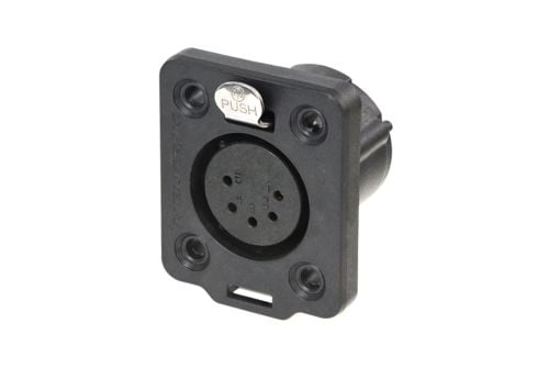Neutrik NC5FDX-TOP, XLR, Musta, Polyamidi, Ruostumaton teräs, IP65, 5 mO, 50 V Neutrik NC5FDX-TOP, XLR, Musta, Polyamidi, Ruostumaton teräs, IP65, 5 mO, 50 V