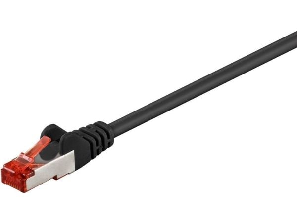 MicroConnect - Nettverkskabel - RJ-45 (hann) til RJ-45 (hann) - 25 m - 6 mm - SFTP - CAT 6 - halogenfri, rund, flertrådet - svart