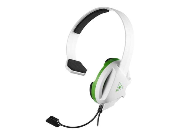 Turtle Beach RECON CHAT - For PS4 / PS4 PRO - hodesett - full størrelse - kablet - 3,5 mm jakk - hvit