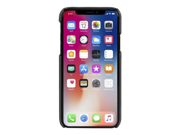 Krusell Sunne 2 Card Cover, Suojus, Apple, iPhone XS Max, 16,5 cm (6.5"), Musta