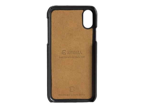 Krusell Sunne 2 Card Cover, Suojus, Apple, iPhone XS Max, 16,5 cm (6.5"), Musta
