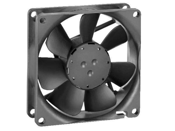 ebm-papst 8412NH, fläkt, 8 cm, 3600 rpm, 37 dB, 46,5 kubikfot/min, 79 m³/h