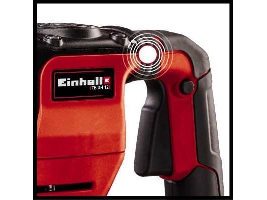 Einhell TE-DH 12 vasaramurskain (1050 W, lyöntitaajuus: 4100 rpm, kaapeli: 400 cm, SDS Max -jyrsin, toimitetaan laatikossa, jossa on terävät ja lit...
