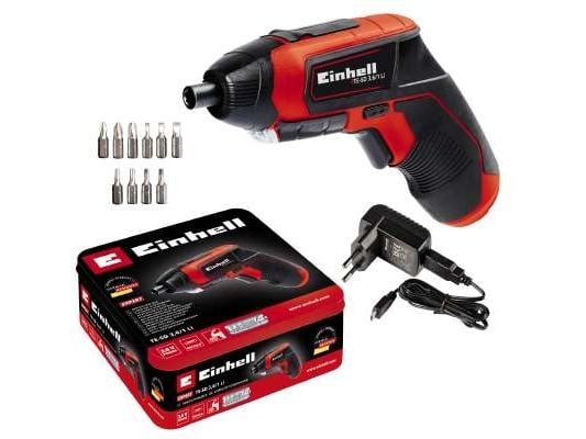 Einhell TE-SD 3,6/1 Li, Magnetisk bitholder, Sort, Rød, 4,5 Nm, 6,35 mm, Batteri, 3,6 V