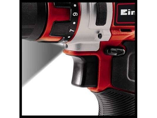Einhell TE-CD 1, Boremaskin med pistolgrep, Nøkkelløs, Svart, Rød, 2, 20, 1400 RPM, 1 cm