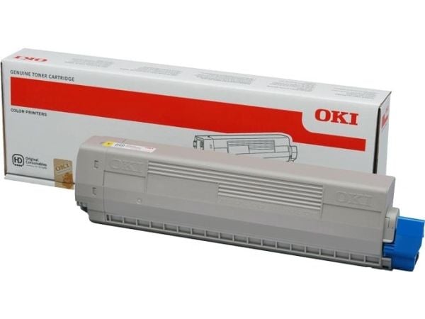 OKI - Høykapasitets - gul - original - tonerpatron - for C833dn, 833n, 843dn