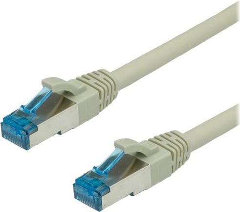 VALUE S/FTP Patch Cord Cat.6a, grey 15 m, Grå, 15 mm