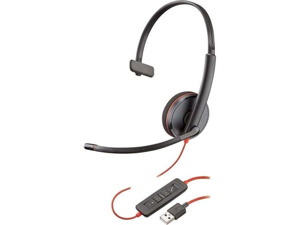Poly Blackwire C3210 USB-C - 3200 Series - headset - på örat - kabelansluten - USB-C
