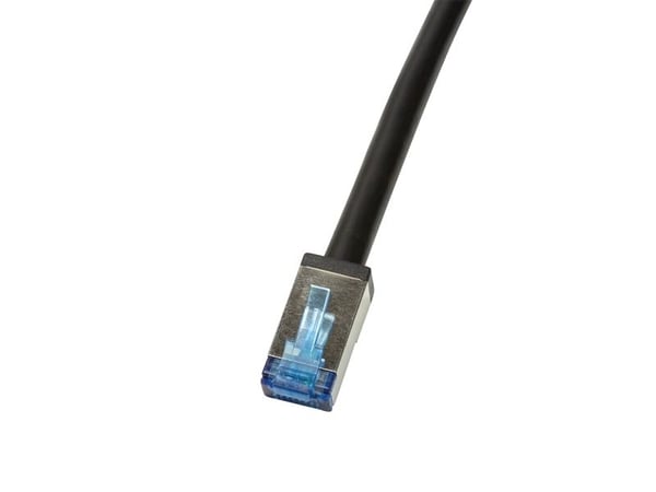 LogiLink Professional - Koblingskabel - RJ-45 (hann) til RJ-45 (hann) - SFTP - CAT 6a - halogenfri, utendørs - svart
