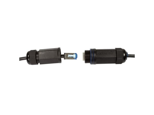 LogiLink Professional - Koblingskabel - RJ-45 (hann) til RJ-45 (hann) - SFTP - CAT 6a - halogenfri, utendørs - svart