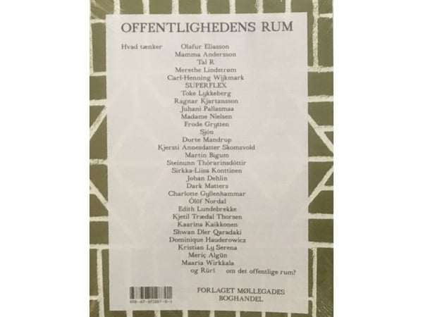 Offentlighetens rom | Olafur Eliasson m.fl. | Språk: Dansk