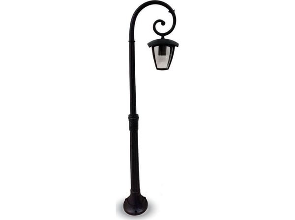 V-Tac utendørs vegglampe 1xE27, 345 x 1365 mm, IP44, sort