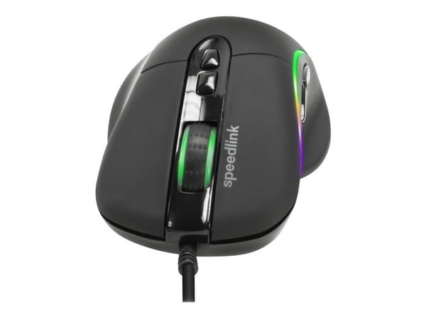 SPEEDLINK SICANOS RGB Gaming - Mus - optisk - 7 knapper - kablet - USB - svart