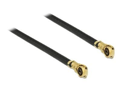 Delock - Antennekabel - MHF4/HSC plugg vinklet til MHF4/HSC plugg vinklet - 50 cm - koaksial - svart