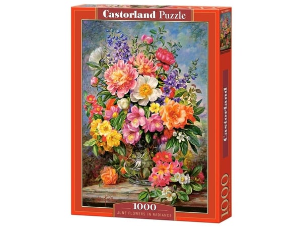 Castorland June Flowers in Radiance, 1000 stykker, Flora, 9 år