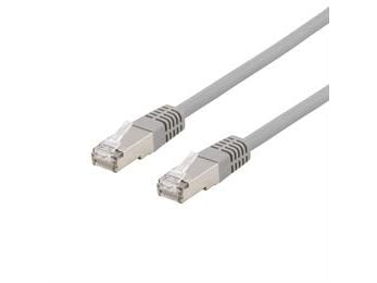 DELTACO STP-620AU - Liitäntäjohto - RJ-45 (uros) RJ-45 (uros) - 20 m - taitettu suojaamaton kierretty pari (F/UTP) - CAT 6a - halogeeniton - harmaa...