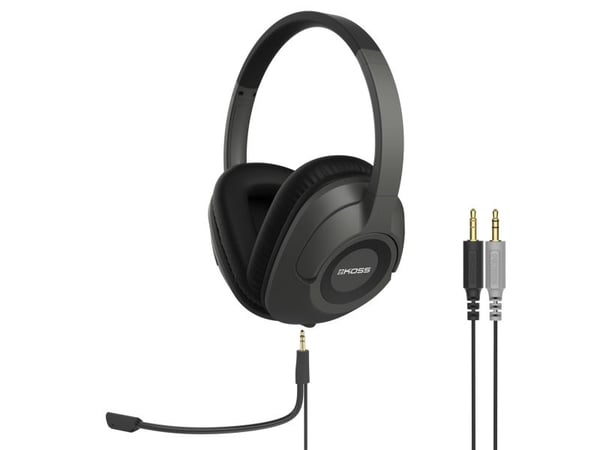 Koss SB42, Koblet med ledninger (ikke trådløs), Samtaler/musikk, 20 - 20000 Hz, Hodesett, Grå