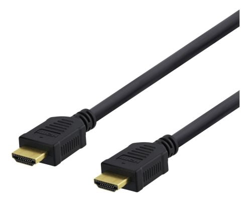 DELTACO HDMI-1015D - HDMI-kabel med Ethernet - HDMI hann til HDMI hann - 1.5 m - svart - 4K-støtte