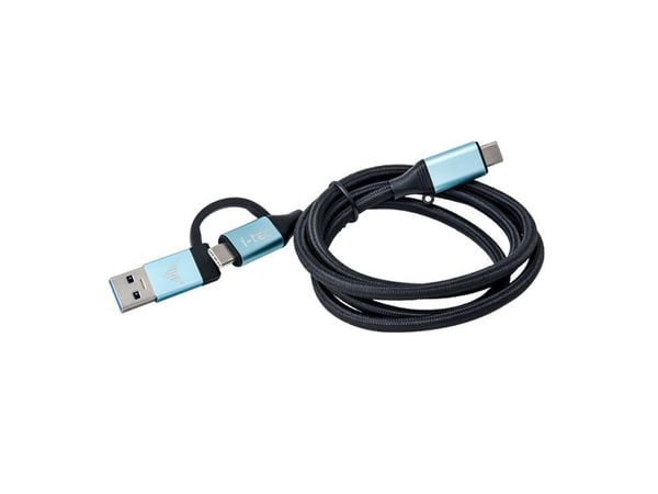 i-Tec - USB-kabel - USB, USB-C (hann) til USB-C (hann) - USB 3.1 Gen 2 - 1 m - 4K-støtte, Power Delivery-støtte