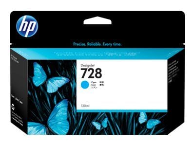 HP 728 - 130 ml - cyan - original - DesignJet - bläckpatron - för DesignJet T730, T830