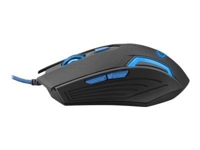 Esperanza MX205 FIGHTER - Mus - høyrehendt - optisk - 6 knapper - kablet - USB - grønn