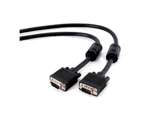Cablexpert Premium CC-PPVGA-10-B - VGA-kabel - HD-15 (VGA) (hann) til HD-15 (VGA) (hann) - 3 m - formstøpt, tommelskruer - svart
