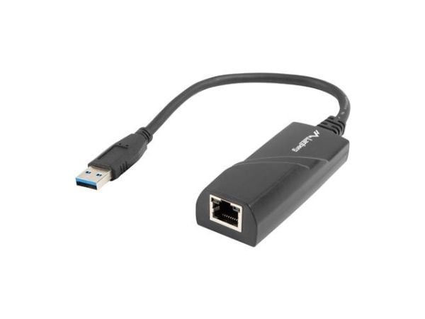 Lanberg NC-1000-01 - Nettverksadapter - USB 3.0 - Gigabit Ethernet - svart
