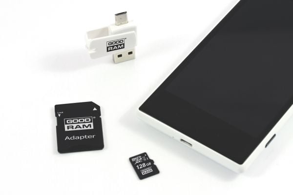 Goodram M1A4 All in One, 128 GB, MicroSDXC, Klasse 10, UHS-I, 100 MB/s, 10 MB/s