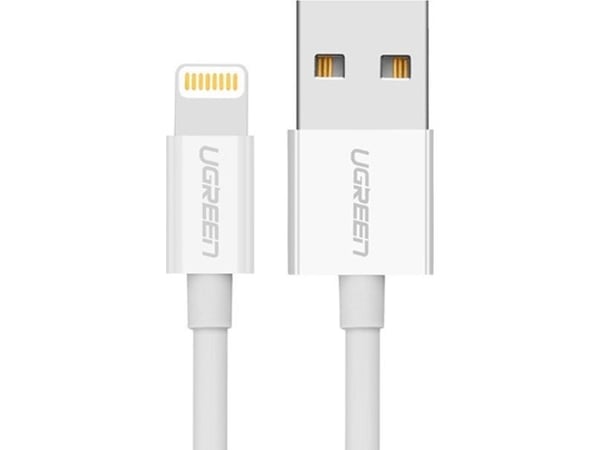 Ugreen cable USB 2.0 A lightning 2m, 5V/2.4A iPhone 7 / 7plus / 6S/ 6 / 6 Plus, iPhone 5s/5c/5, iPad Mini/Mini 2, iPad, 1 m, Lightning, USB A, Uros...