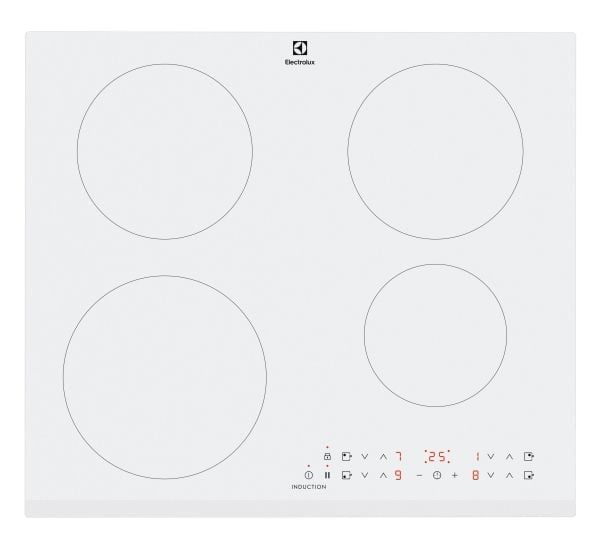 Electrolux LIR60430BW, Hvit, Innebygget, 60 cm, Sonebasert induksjon, 4 zone(s), 4 zone(s)
