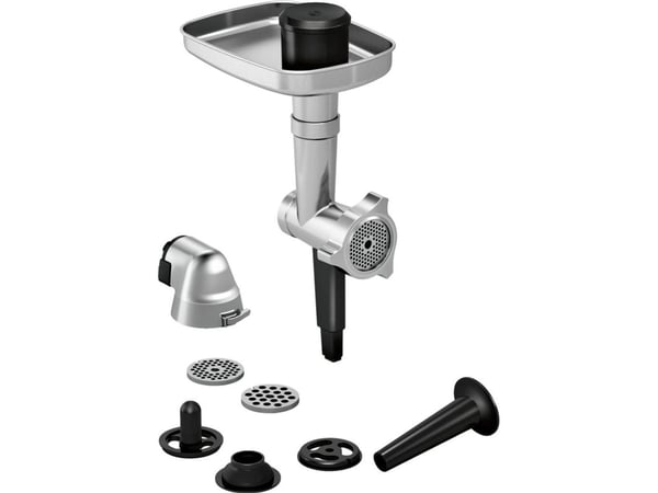 Bosch MUM9B34S27, 5,5 L, Alumiini, Lajittelu, Dreje, Blande, Mikse, Rustfrit stål, Alumiini