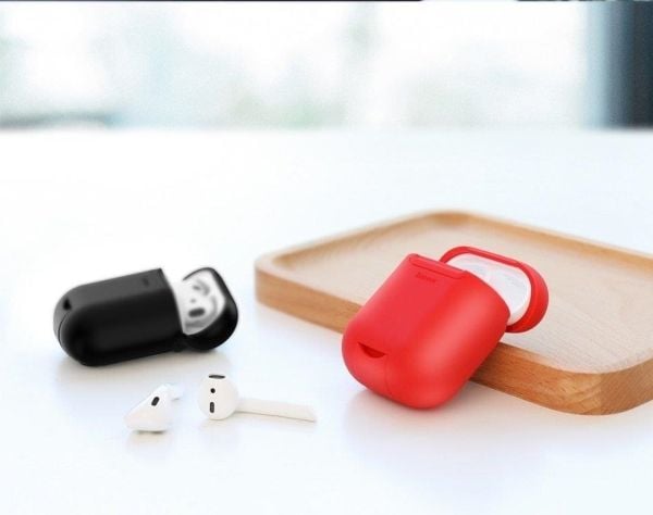 Baseus silikonfodral för AirPods - röd