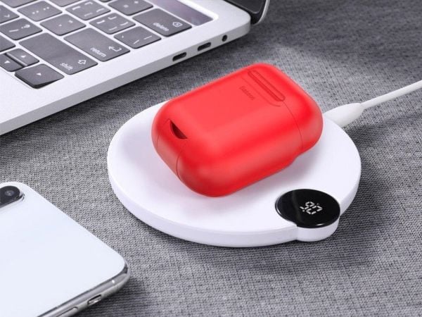 Baseus silikonfodral för AirPods - röd