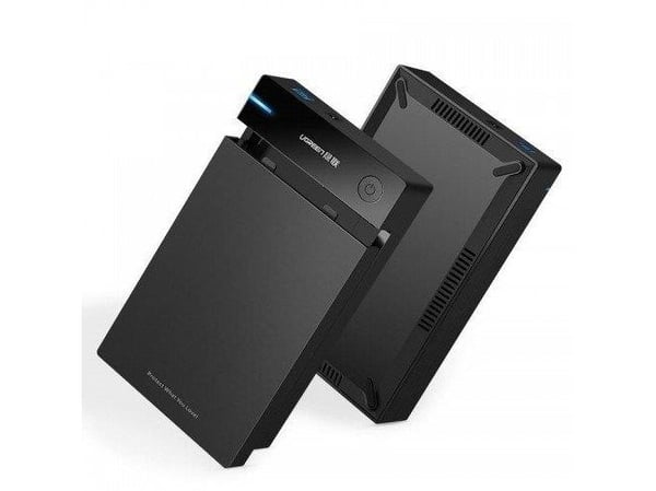 Ugreen 50422, HDD/SSD-skap, 2,5/3,5", SATA, Serial ATA II, Serial ATA III, 5 Gbit/sek, USB-tilslutning, Sort