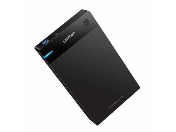 Ugreen 50422, HDD/SSD-skap, 2,5/3,5", SATA, Serial ATA II, Serial ATA III, 5 Gbit/sek, USB-tilslutning, Sort