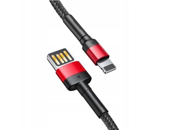 Baseus 6953156283336, 1 m, USB C, Musta, Punainen
