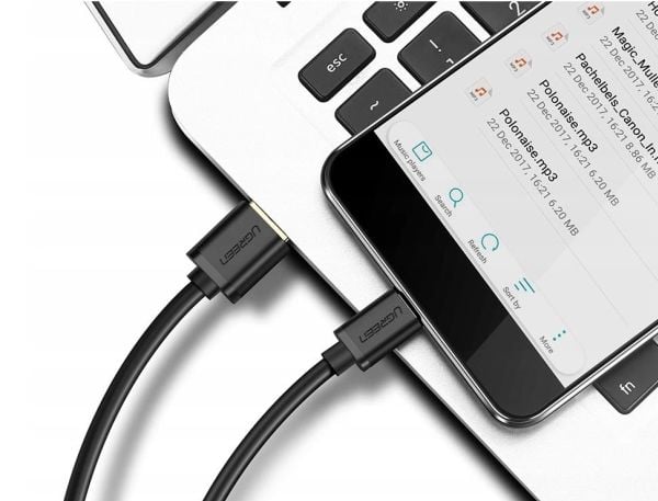 Hurtel Ugreen US287 60115 USB-A till USB-C-kabel 2A 0,5 m - svart