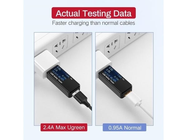 Ugreen 60134, 0,25 m, USB A, Micro-USB A, USB 2.0, 0,48 Gbit/s, Svart