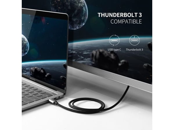 Ugreen 50570, 1,5 m, USB C, HDMI Typ A (Standard), Manlig kontakt, Manlig kontakt, Rakt