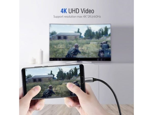 Ugreen 50570, 1,5 m, USB C, HDMI-tyyppi A (vakio), Uros, Uros, Suora