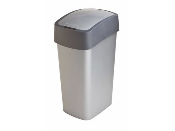 Curver Flip Bin, 50 l, Rektangulær, Grafitt, Sølv, Manuell, 294 mm, 376 mm