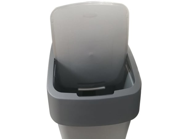 Curver Flip Bin, 50 l, Rektangulær, Grafitt, Sølv, Manuell, 294 mm, 376 mm