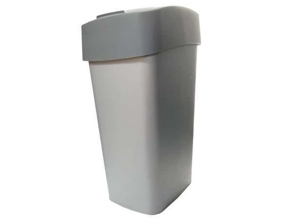 Curver Flip Bin, 50 l, Rektangulær, Grafitt, Sølv, Manuell, 294 mm, 376 mm