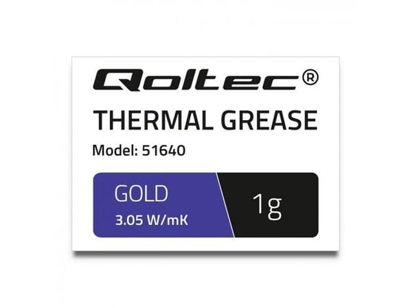 Qoltec 51640 - Lämpötahna - kultainen