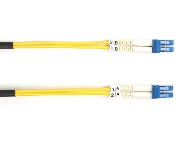 Black Box - Patch-kabel - LC enkelläge (hane) till LC enkelläge (hane) - 3 m - fiberoptisk - 9 / 125 mikrometer - OS1 - gul