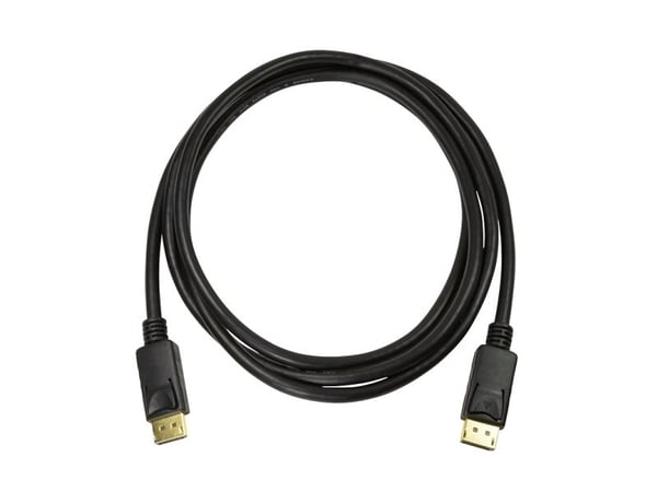 LogiLink CV0120, 2 m, DisplayPort, DisplayPort, Hankjønn, Hankjønn, Sort