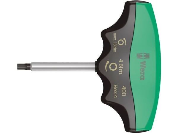 Wera 400 Hex, Liukukytkimellä varustettu momenttiavain, Mekaaninen, 3/8", 5 - 5 Nm, Musta, Vihreä, 150 mm