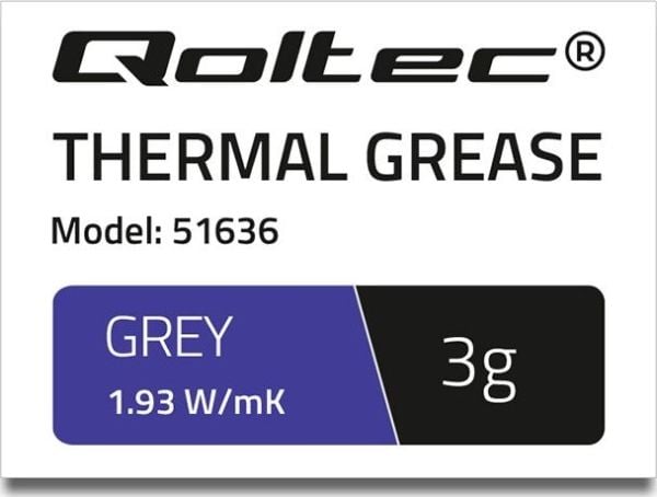 Qoltec 51636 - Termisk pasta - grå